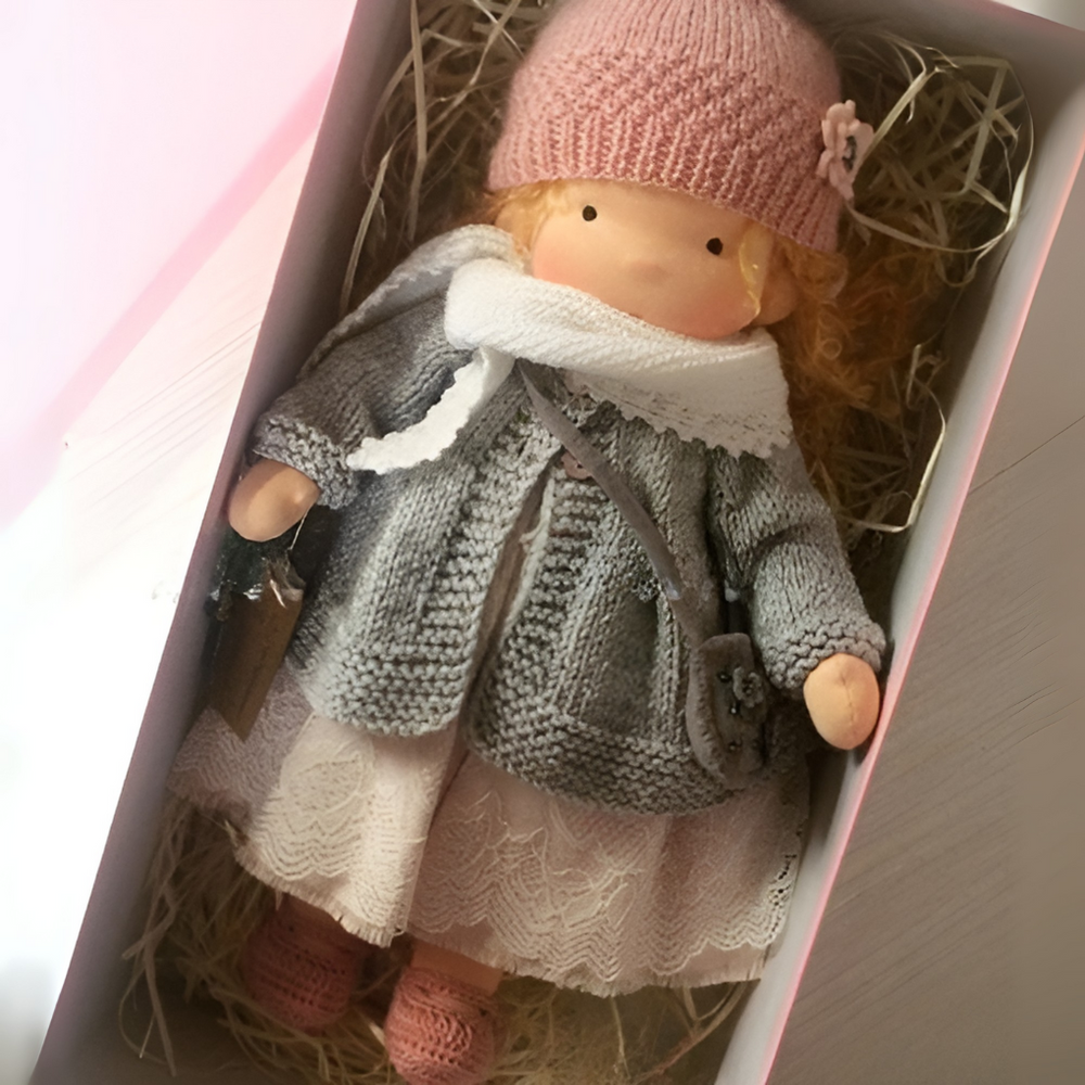 Davy - Soft Waldorf Cuddly Doll with Natural Features | Eco-Friendly, Handcrafted Plush Toy for Kids