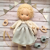 Davy - Soft Waldorf Cuddly Doll with Natural Features | Eco-Friendly, Handcrafted Plush Toy for Kids