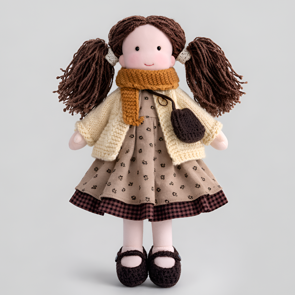 Davy - Soft Waldorf Cuddly Doll with Natural Features | Eco-Friendly, Handcrafted Plush Toy for Kids