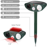 Davy Solar Ultrasonic Rabbit Repeller with LED Flashlight - Eco-Friendly Pest Control Solution