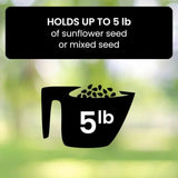 Davy Squirrel-Proof Bird Feeder with Multiple Feeding Ports - Durable, Weather-Resistant Design for Attracting Wild Birds