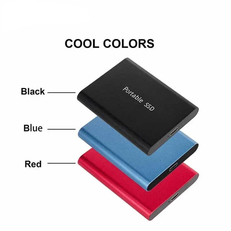 Davy 1TB SSD External Hard Drive - High-Speed Portable Storage for Data Backup & Transfer