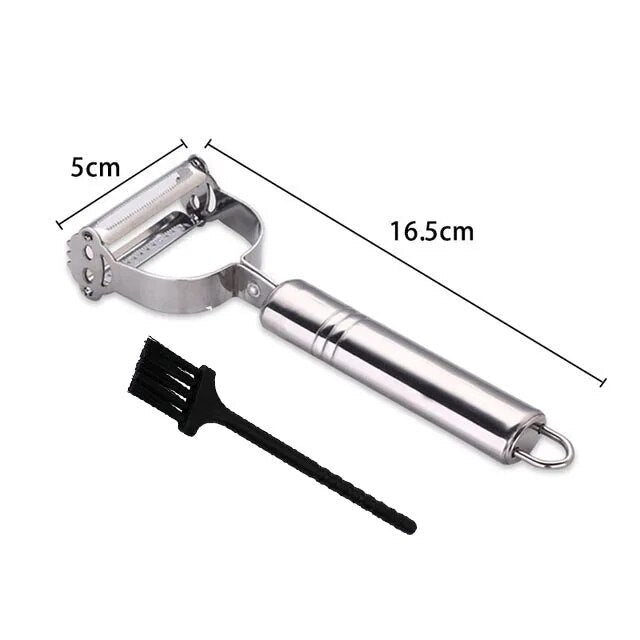 Davy Stainless Steel Multi-Purpose Peeler - Durable, Ergonomic Kitchen Tool for Effortless Peeling & Slicing