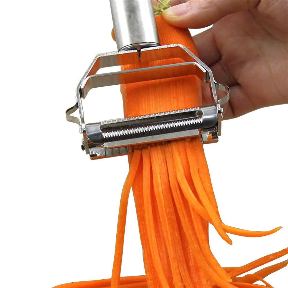 Davy Stainless Steel Multi-Purpose Peeler - Durable, Ergonomic Kitchen Tool for Effortless Peeling & Slicing