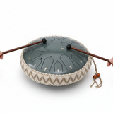 Davy Steel Tongue Drum in C Major - Harmonic Resonance with Mallets & Accessories Included | Perfect for Meditation & Music Therapy