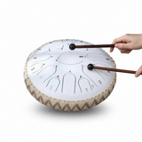 Davy Steel Tongue Drum in C Major - Harmonic Resonance with Mallets & Accessories Included | Perfect for Meditation & Music Therapy