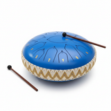 Davy Steel Tongue Drum in C Major - Harmonic Resonance with Mallets & Accessories Included | Perfect for Meditation & Music Therapy