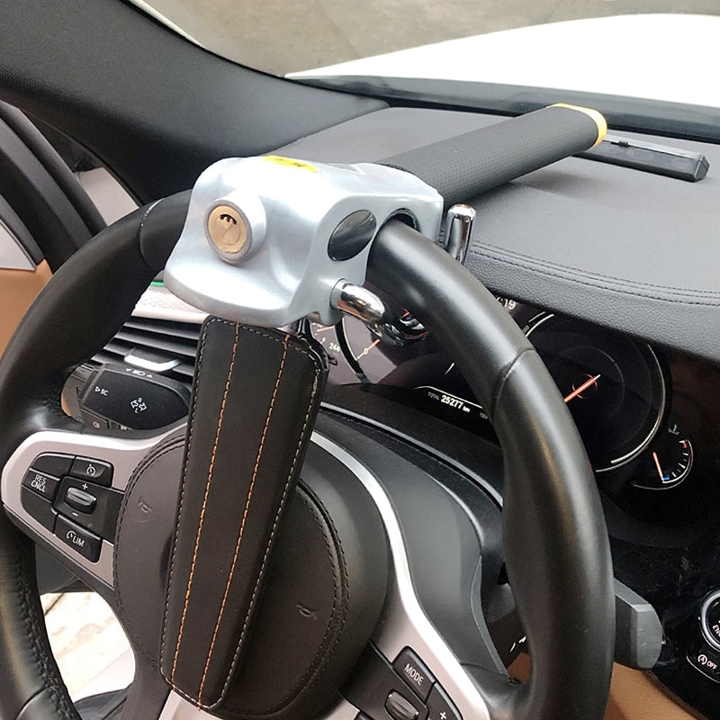 Davy Heavy-Duty Anti-Theft Steering Wheel Lock for Cars | Secure Vehicle Protection