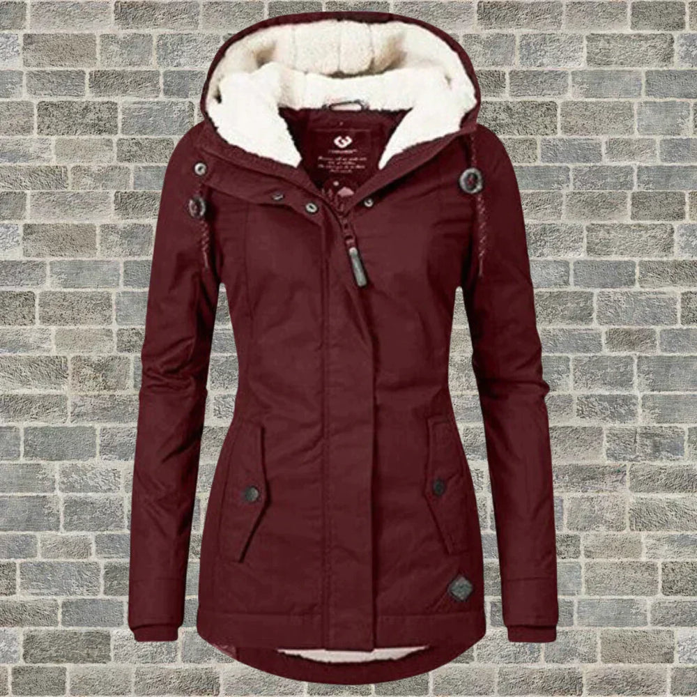Women's Cozy Hooded Winter Coat - Warm, Stylish & Comfortable Outerwear for Cold Weather