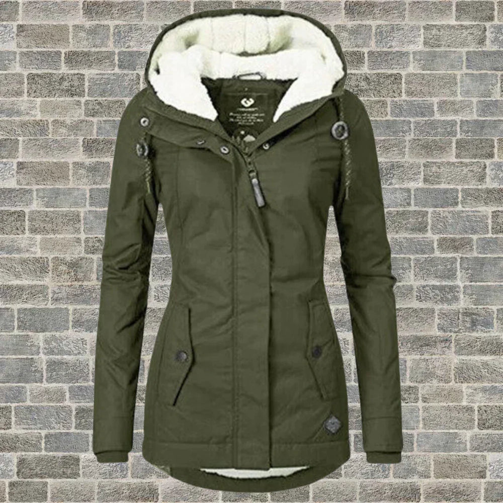 Women's Cozy Hooded Winter Coat - Warm, Stylish & Comfortable Outerwear for Cold Weather