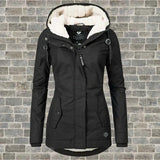 Women's Cozy Hooded Winter Coat - Warm, Stylish & Comfortable Outerwear for Cold Weather