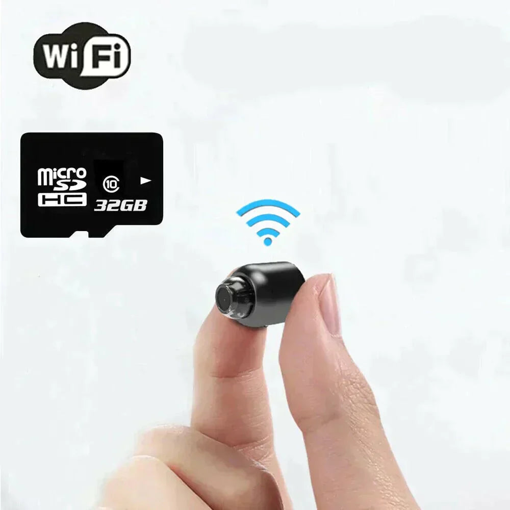 Davy Miniature WiFi Camera - HD Night Vision Surveillance Camera for Home & Outdoor Use