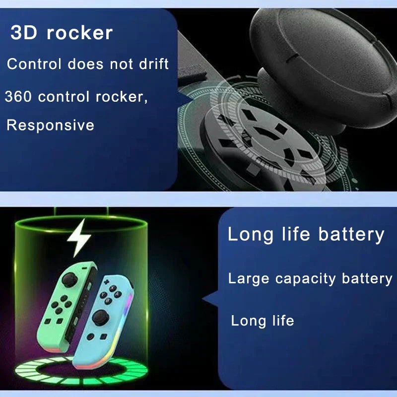 Davy Wireless Joypad Controller - Switch Compatible, Ergonomic Design, Bluetooth Connectivity