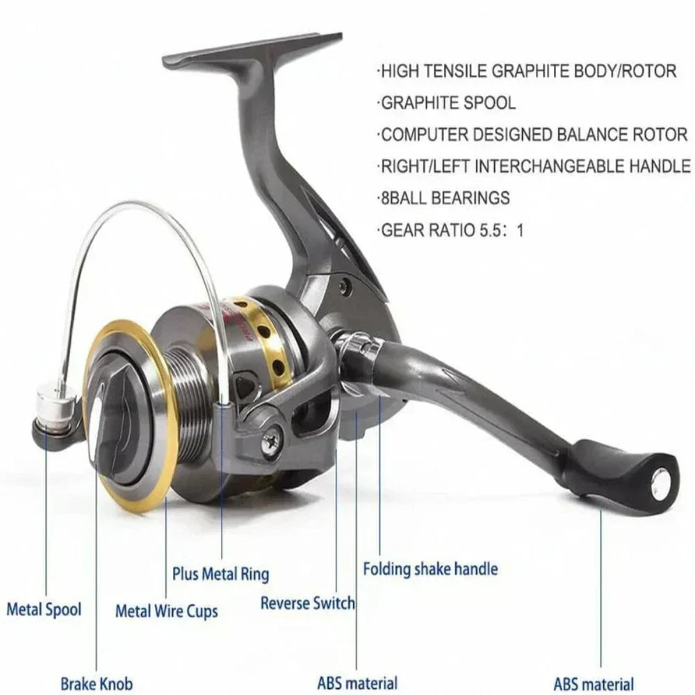 Davy Telescopic Fishing Rod Combo - Versatile Saltwater & Freshwater Fishing Gear for Anglers