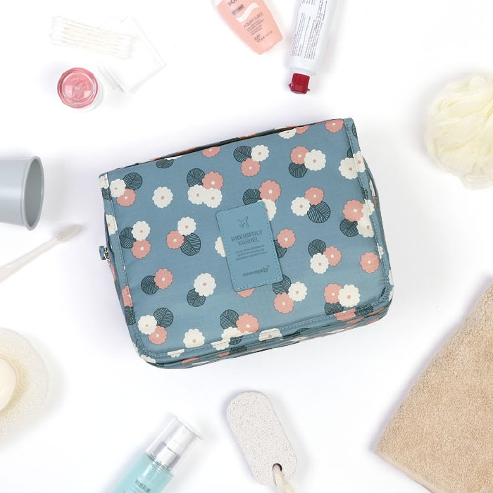 Premium Waterproof Hanging Toiletry Bag - Foldable, Padded Travel Organizer for Toiletries & Cosmetics