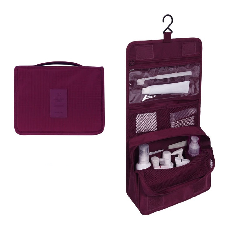 Premium Waterproof Hanging Toiletry Bag - Foldable, Padded Travel Organizer for Toiletries & Cosmetics