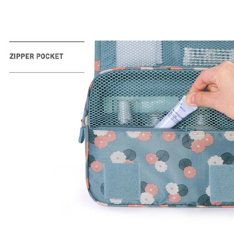 Premium Waterproof Hanging Toiletry Bag - Foldable, Padded Travel Organizer for Toiletries & Cosmetics