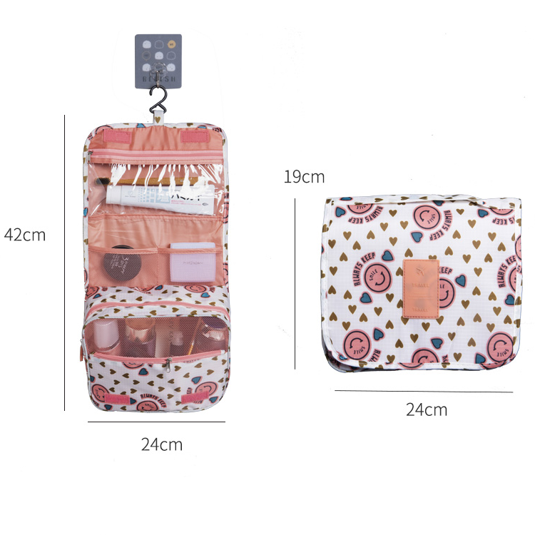 Premium Waterproof Hanging Toiletry Bag - Foldable, Padded Travel Organizer for Toiletries & Cosmetics
