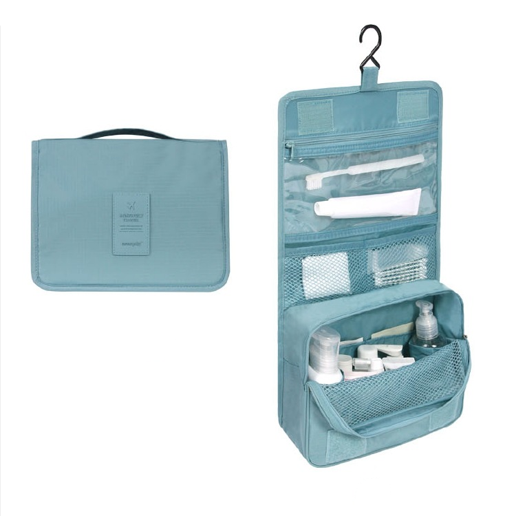 Premium Waterproof Hanging Toiletry Bag - Foldable, Padded Travel Organizer for Toiletries & Cosmetics