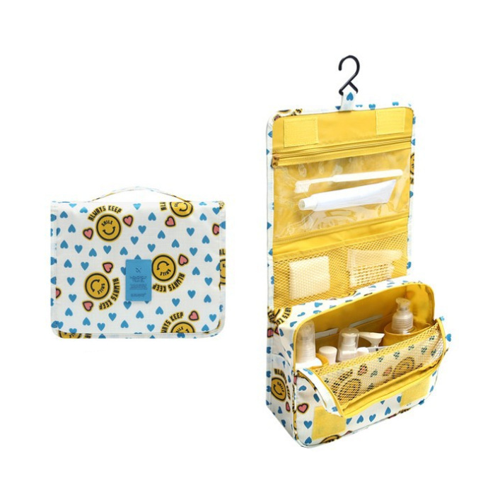 Premium Waterproof Hanging Toiletry Bag - Foldable, Padded Travel Organizer for Toiletries & Cosmetics