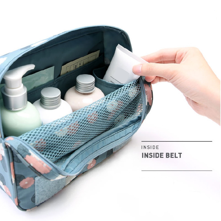 Premium Waterproof Hanging Toiletry Bag - Foldable, Padded Travel Organizer for Toiletries & Cosmetics