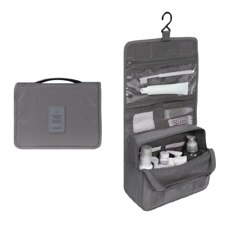 Premium Waterproof Hanging Toiletry Bag - Foldable, Padded Travel Organizer for Toiletries & Cosmetics