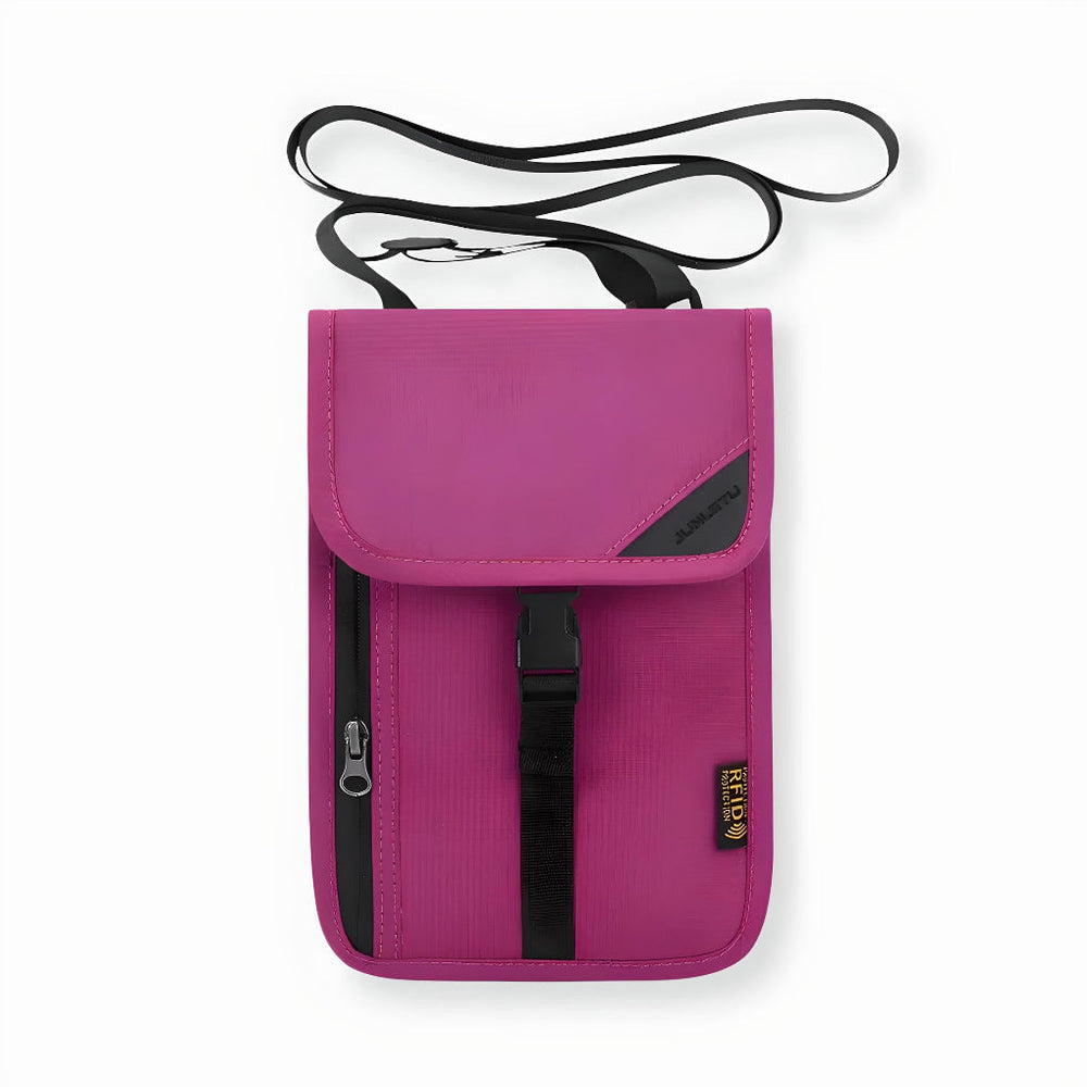 Davy Travel Neck Wallet - RFID Security Pouch for Safe and Convenient Travel