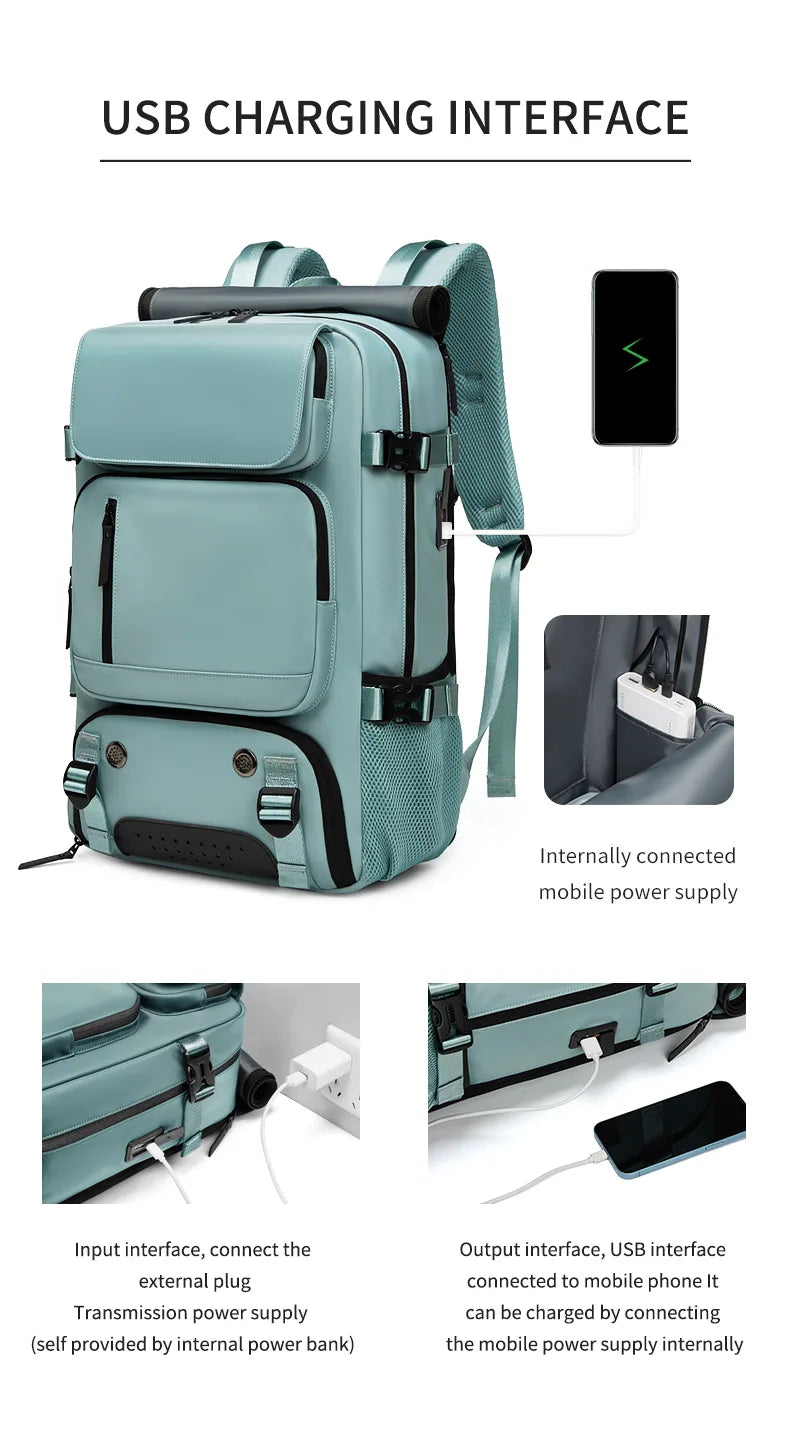 Enhanced Product Title: Davy TRAVELMAX Large Waterproof Travel Backpack with USB Charging Port – Ideal for Adventure & Daily Use 

This optimized title includes relevant keywords while maintaining clarity and appeal for potential customers.