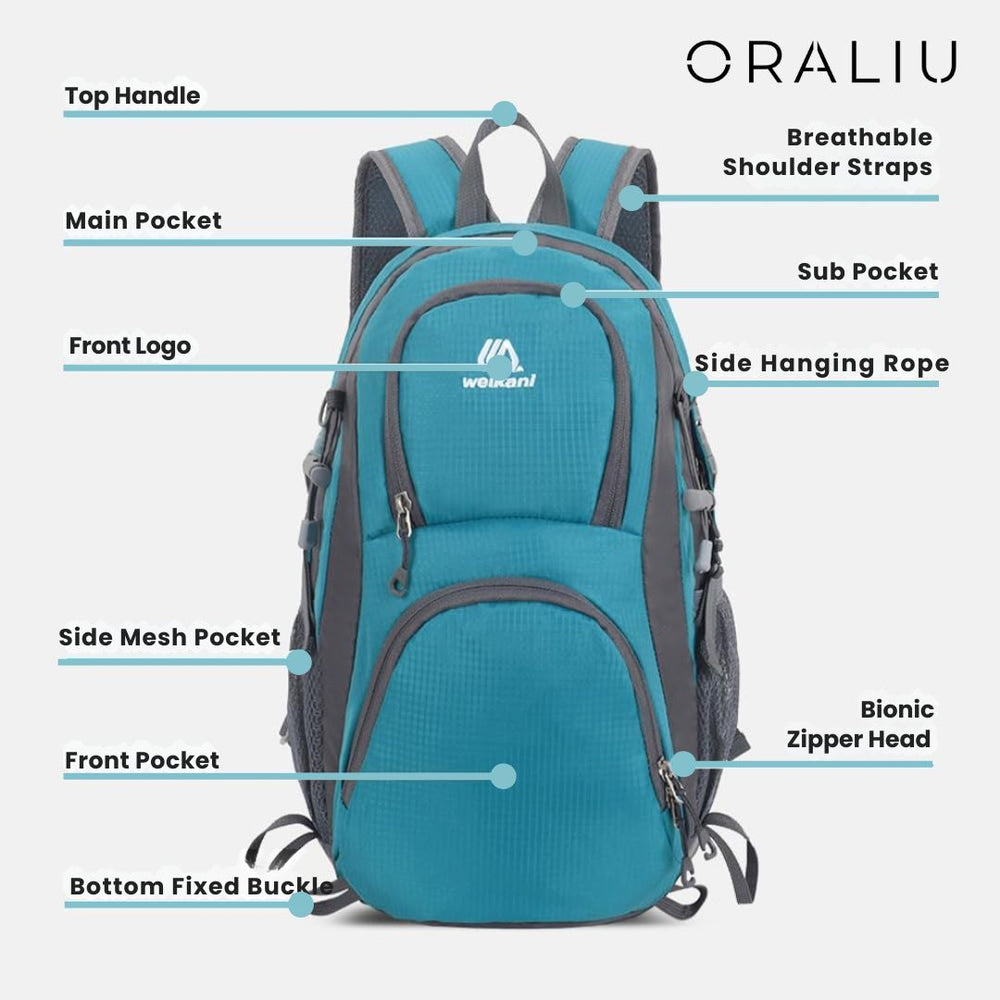 Davy Ultralight Waterproof Outdoor Backpack | Lightweight Daypack for Hiking, Camping & Travel – Perfect for Adventurers!