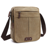 Unisex Davy Canvas Crossbody Bag with Zipper Pocket - Stylish & Versatile Tote for Everyday Use