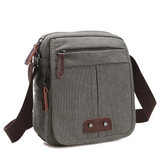 Unisex Davy Canvas Crossbody Bag with Zipper Pocket - Stylish & Versatile Tote for Everyday Use