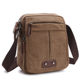 Unisex Davy Canvas Crossbody Bag with Zipper Pocket - Stylish & Versatile Tote for Everyday Use