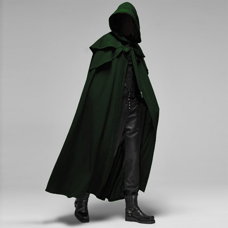 Enhanced Product Title: "Davy Unisex Gothic Velvet Hooded Cloak - Black Cape for Men & Women" 

This title includes relevant keywords while maintaining clarity and appeal for potential buyers.