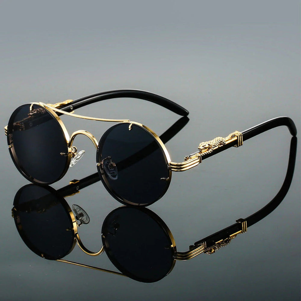 Round Double Bridge Sunglasses – Unisex Fit, Gradient Lenses & Modern Design