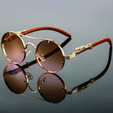 Round Double Bridge Sunglasses – Unisex Fit, Gradient Lenses & Modern Design