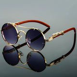 Round Double Bridge Sunglasses – Unisex Fit, Gradient Lenses & Modern Design