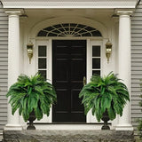 Davy UV Resistant Lifelike Artificial Boston Fern - Realistic Faux Plant for Home Decor, Indoor & Outdoor Use