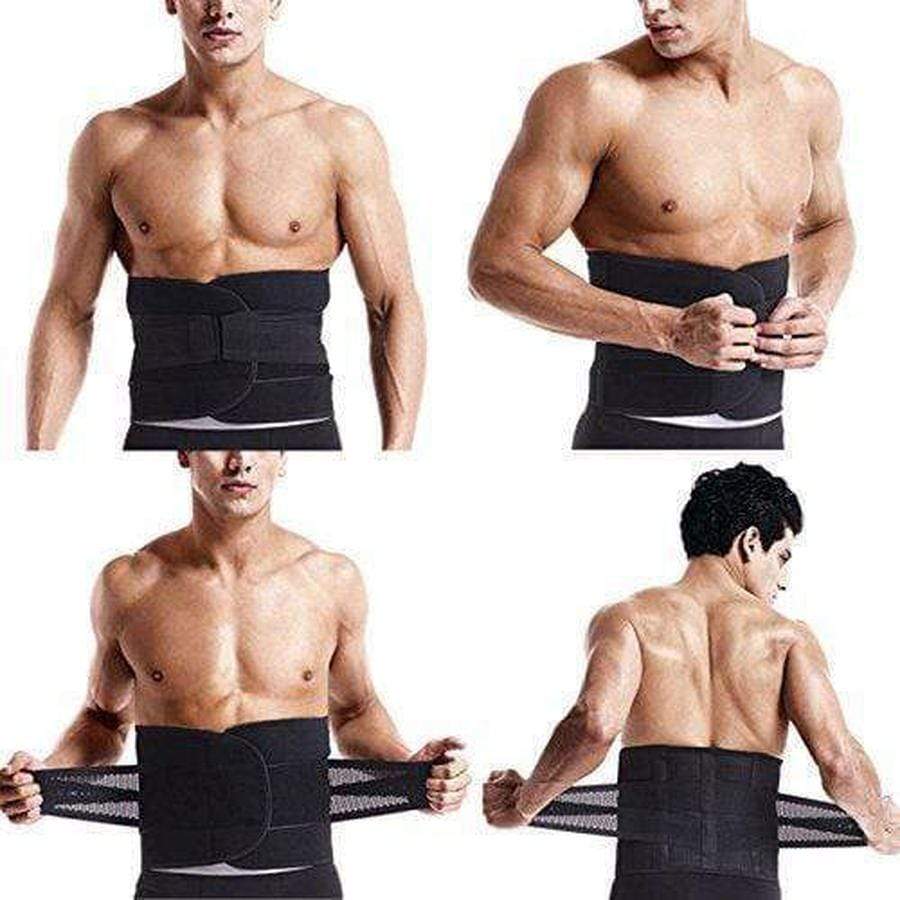 Davy Men's Waist Trainer - Slimming Sweat Belt for Effective Belly Fat Burn & Enhanced Workout Performance
