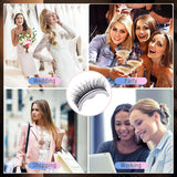Waterproof Self-Adhesive Eyelashes by Davy | Reusable & Easy to Apply for All-Day Wear