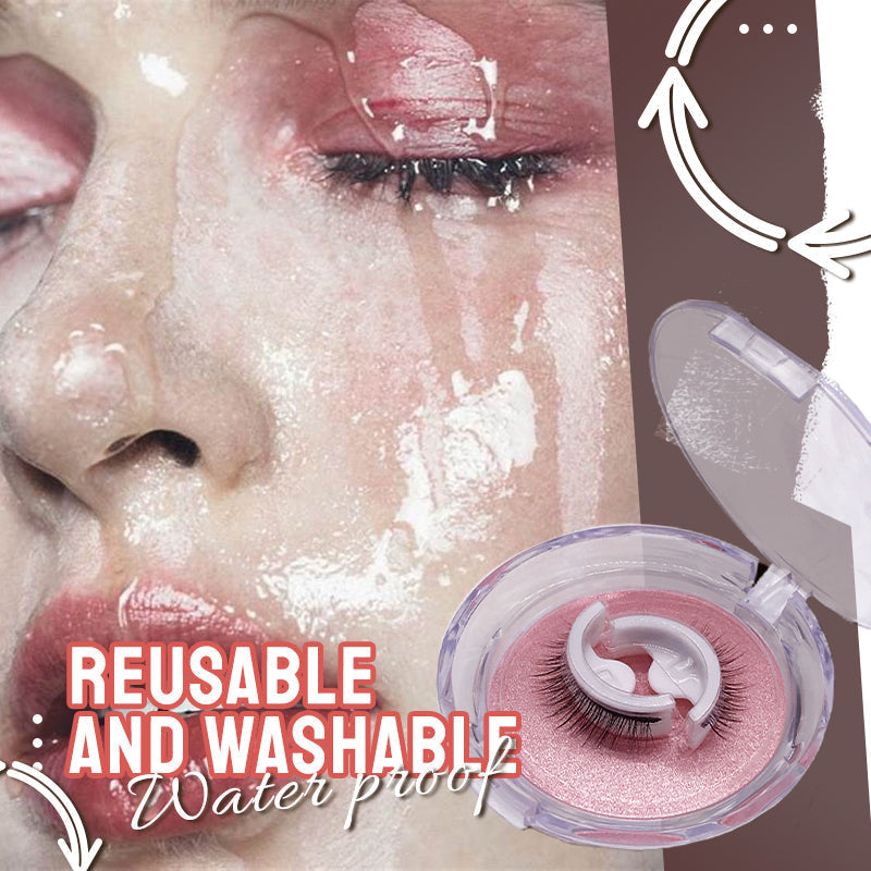 Waterproof Self-Adhesive Eyelashes by Davy | Reusable & Easy to Apply for All-Day Wear