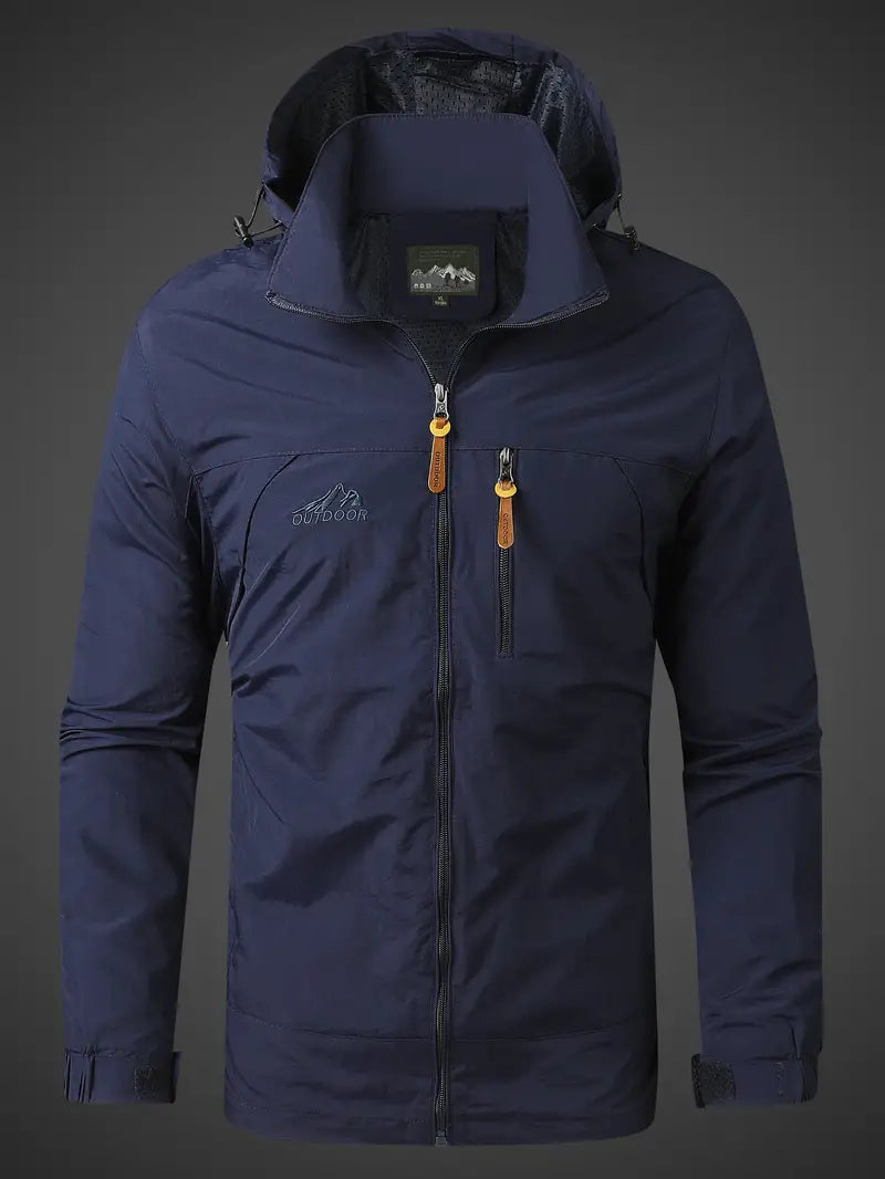 Davy Men's Waterproof & Windproof Outdoor Jacket - Versatile All-Activity Gear for Hiking, Camping & More
