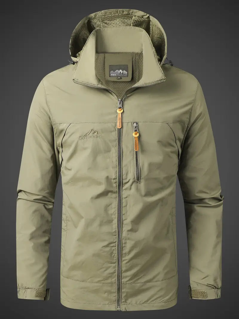 Davy Men's Waterproof & Windproof Outdoor Jacket - Versatile All-Activity Gear for Hiking, Camping & More