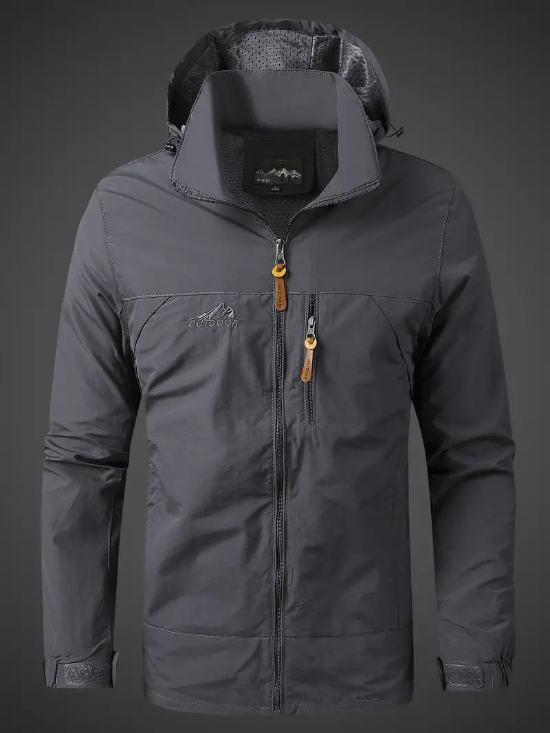 Davy Men's Waterproof & Windproof Outdoor Jacket - Versatile All-Activity Gear for Hiking, Camping & More