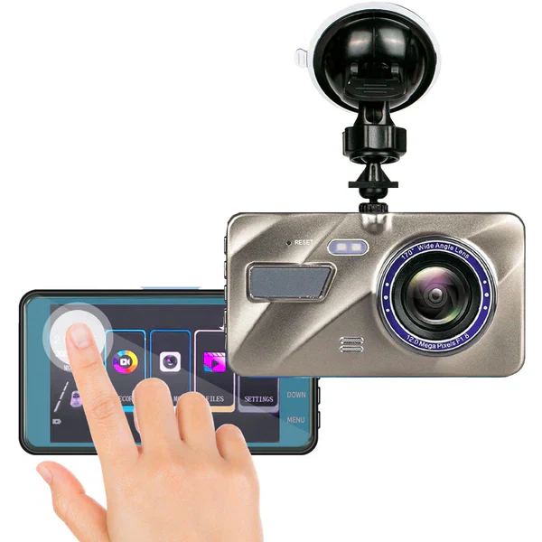 Davy Wireless Dash Cam - Front & Rear Dashboard Camera for Cars with Night Vision | High-Definition Video Recording