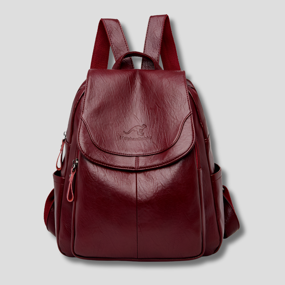 Davy Women's Anti-Theft Backpack with Stylish Embossed Detail | Secure & Fashionable Travel Bag
