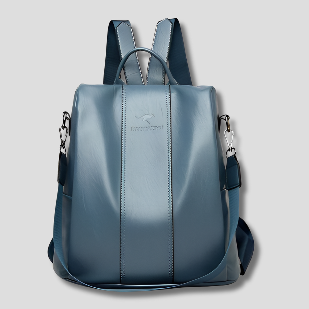 Davy Women's Anti-Theft Leather Backpack | Secure Concealed Zippers | Stylish & Functional Design