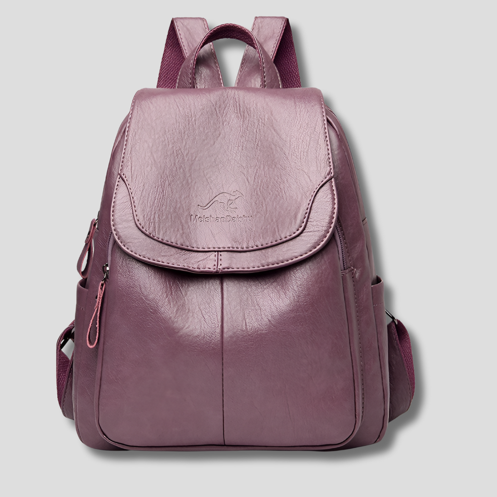 Enhanced Product Title: "Davy Women's Anti-Theft Leather Backpack - Stylish Embossed Design for Secure Travel" 

This title includes keywords that potential buyers might search for, while also emphasizing the product's unique features and benefits.