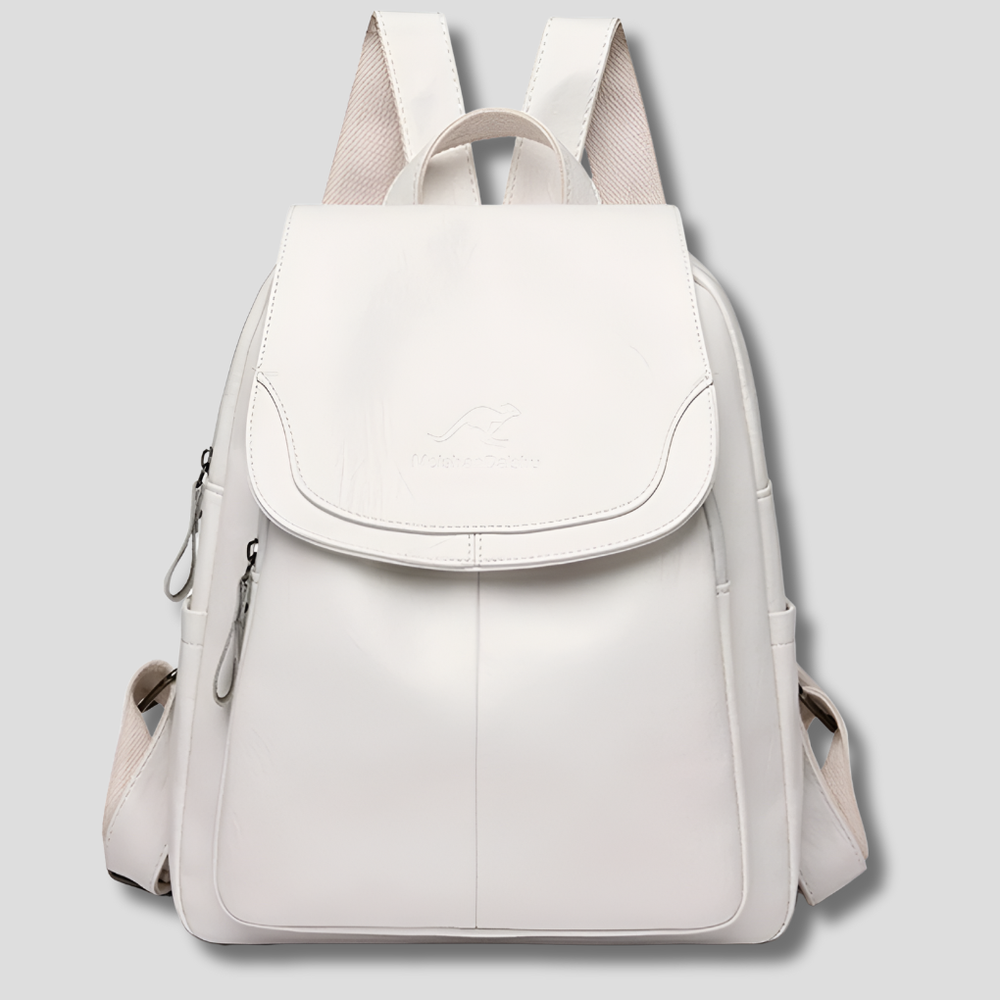 Enhanced Product Title: "Davy Women's Anti-Theft Leather Backpack - Stylish Embossed Design for Secure Travel" 

This title includes keywords that potential buyers might search for, while also emphasizing the product's unique features and benefits.