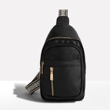 Davy Women's Anti-Theft Sling Backpack - Stylish Geometric Strap Design for Secure Travel