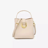Davy Women's Stylish Bucket Handbag with Elegant Gold Buckle - Chic & Versatile Accessory